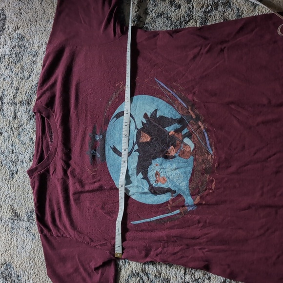 Kubo And Two Strings Unisex Tee T-Shirt men's medium red maroon rare like new - Picture 2 of 5